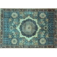 thumbnail image 1 of Ahgly Company Indoor Rectangle Abstract Light Blue Modern Area Rugs, 8' x 10', 1 of 4