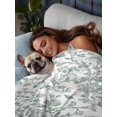 thumbnail image 6 of King Size Flat Sheet Only, Green Flower Soft Brushed Microfiber Bed Sheets, Farmhouse Vintage Boho Leaf Spring Hotel Quality Breathable Bedding Top Sheet, Easy Care, 105"x98", 6 of 9