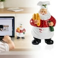thumbnail image 2 of WMGHA Santa Statue Desktop Decoration Resin Figurine - Holding Bread and Wine Christmas Cookie Jar for Mantle, Bookshelf, Tabletop - Christmas, New Year, Holiday Decorations, 2 of 9
