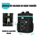 thumbnail image 4 of Mochila Hielera Impermeable Bolsa Térmica 30 L Malubero, Negra con Azul, 4 of 5