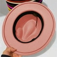 thumbnail image 4 of Kids Classic Wide Brim Fedora Hat Children Boys and Girls Felt Hat Jazz Hats Classic Wide Brim Panama Dress Hat, 4 of 6
