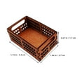 thumbnail image 2 of SHISUYAN 2 Pcs Bac de Rangement pour Maison de Poupée Mini Caisse de Maison Mini Paniers Latéraux Creux, 2 of 8
