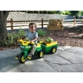 thumbnail image 3 of John Deere Pedal Tractor and Wagon, Kids Ride-On Tractor Tricycle, Green + Yellow, 3 of 3