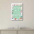thumbnail image 2 of HFDF Colorful Floral and Feminine Quote Whatever You are, Be a Good One by Abraham Lincoln Canvas Art Home Art 12x16inch Framed, 2 of 4