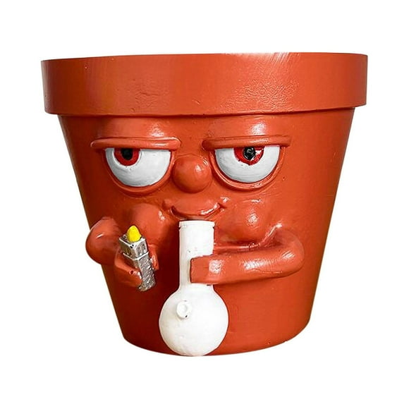 Usmixi Funny Planter, Pot Planter for Succulents, Funny Succulent Pot