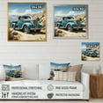 thumbnail image 4 of Designart "Nevada'S Classic Blue Pickup" Truck Canvas Art Print, 4 of 7
