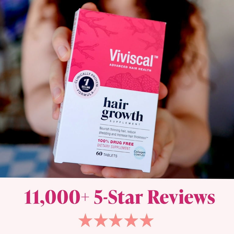 Viviscal Women's Hair Growth Supplements for Thicker, Fuller Hair