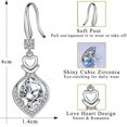 thumbnail image 4 of Silver Drop Earrings For Women Girl, Dangle Earrings With Cubic Zirconia Gift, 4 of 5
