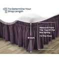 thumbnail image 3 of SGI Bedding 18 Inch Wrap Around Bedskirt | Microfiber Wrap Around Bed Skirt | Fade-Resistant, Wrinkle-free, Anti-static, Decorative, Extra Storage Space, Clutter-Free | Family XL, Plum, 3 of 8