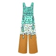 thumbnail image 4 of Toddler Kids Girls Boys Ice Cream Rompers Casual Loose Fit Romper With Pockets Ice Print Long Pants Playwear Jumpsuit Cute Outfits 11-12 Years, 4 of 6