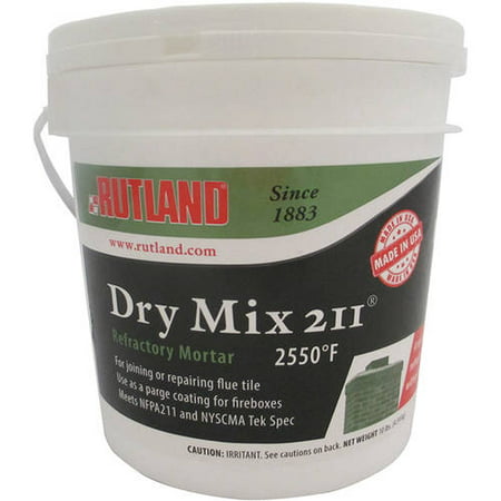 Dry Mix 211 Refractory Mortar Tub, 10 Lbs (Best Mortar Mix For Stone Walls)