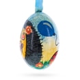 thumbnail image 3 of Hedgehog with Balloons Wooden Christmas Ornament 3 Inches, 3 of 3