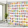 thumbnail image 5 of Ambesonne Animation Shower Curtain, Mosters Cartoon, 69"Wx75"L, Multicolor, 5 of 5