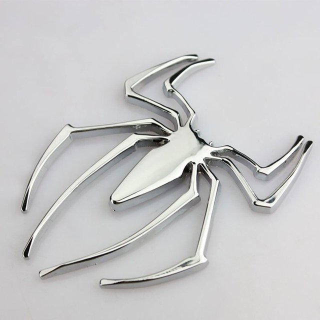 Pegatinas de coche Metal 3D Spider Car Logo oro/plata accesorios de estilo de coche pegatina de Metal Chrome Spider insignia emblema ShuxiuWang 8390613666505