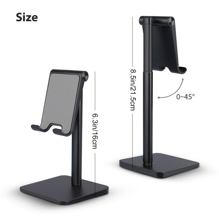 Sounce Phone Tabletop Stand Height Angle Adjustable Stand, Phone Holder for  Desk Compatible with OnePlus Redmi Samsung Mi Oppo Vivo iPhone12 Mini 11