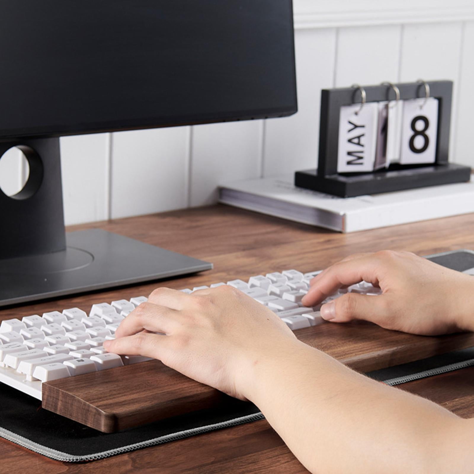 Wooden Keyboard Wrist Rest Durable Keyboard Wrist Guard Wrist Pad Length 36cm