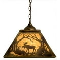 thumbnail image 5 of Meyda Tiffany 164023 Moose At Dawn 3 Light 23" Wide Pendant - Brass Tint, 5 of 5