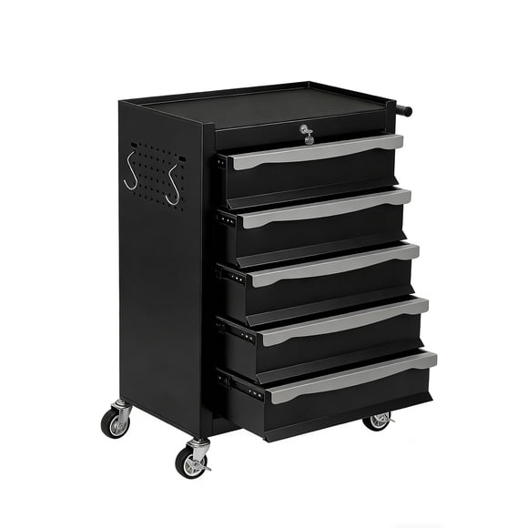Large Capacity 7-Drawer Rolling Tool Chest – Heavy Duty Storage Cabinet with Keyed Lock, Drawer Liners, Link Buckle, and Smooth Wheels
