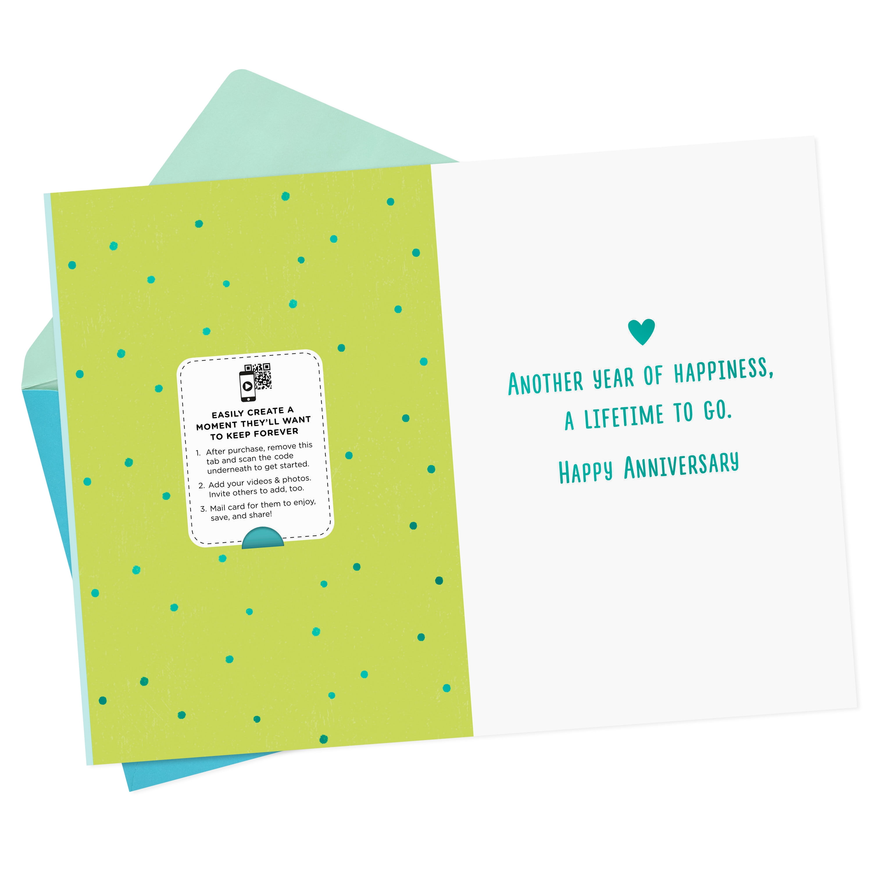 Hallmark Personalized Video Anniversary Card, Better Together (Record Your Own Video Greeting)