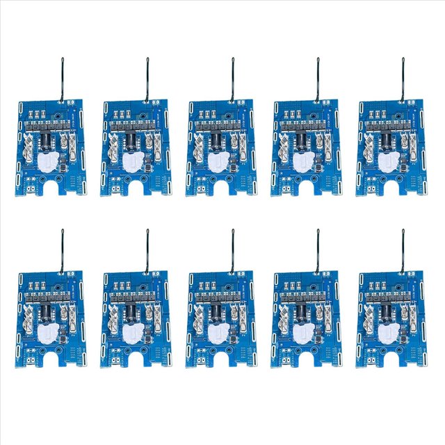 10X Placa de Protección de Batería de 21 V, 5S, 6MOS, 30 A, Placa de Circuito de Protección de Carga de Batería para Reemplazos de Herramientas Eléctricas para