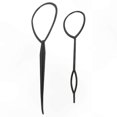 thumbnail image 1 of 2-Pack Hair Styling Twister Loop Tool for Easy Braiding and Updos, Black, 1 of 5