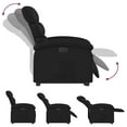 thumbnail image 5 of vidaXL Electric Stand Up Recliner Chair Black Faux leather, metal, plywood, 5 of 5