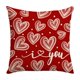 thumbnail image 2 of Fundas de almohada DcGZvy, tamaño estándar, 45 x 45 cm, decorativas, con estampados de San Valentín, estilo bohemio, cuadradas., 2 of 6