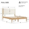 thumbnail image 5 of CHITA Full Size Upholstered Platform Bed Frame with Headboard Boucle Fabric Style,Oatmeal, 5 of 12
