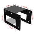 thumbnail image 5 of Outdoor Firewood Racks - 8 Pack Log Storage Rack Bracket Kit, Adjustable Heavy Duty Powder Coated Steel Holder,Fireplace Wood Storage, Log Holder, 5 of 5