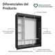 thumbnail image 4 of Ropero Closet Madesa Monaco 3 Puertas Corredizas 1 Espejo, 4 of 10