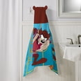 thumbnail image 3 of Space Jam Kids Taz Hooded Towel, Cotton, Blue, Warner Brothers, 3 of 7