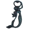 thumbnail image 1 of Rustic Dark Blue Cast Iron Arching Mermaid Bottle Opener 6", 1 of 1