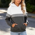 thumbnail image 2 of Sevevn Girls' Color Block Hoodie Pullover Long Sleeve Pocket Loose Fit Casual Hooded Sweatshirt, 2 of 6