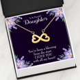 thumbnail image 1 of To My Daughter your a Blessing Infinity Love Necklace Heartfelt Daughter Card & Pendant Stainless Steel or 18k Gold, 1 of 7