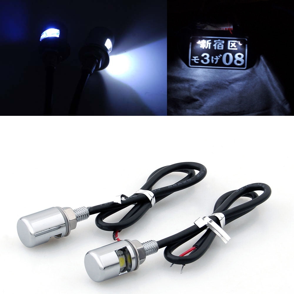 motorcycle license plate light bolts