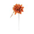 thumbnail image 2 of 1PC 13.4 Inch Orange Silk Artificial Dahlia, Long Bendable Stem Real Touch Faux Fall Flower, for Floral Arrangement Wedding Party Centerpiece Indoor Home Autumn Decor, 2 of 5