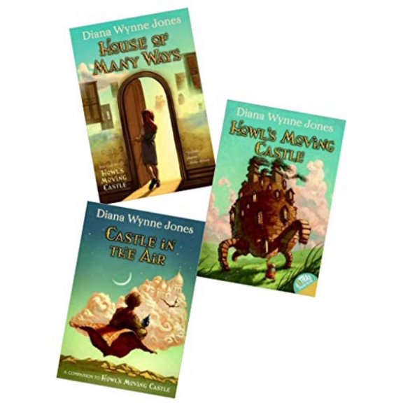 World of Howl Series: Howl’s Moving Castle House of Many Ways Castle in the Air, Book 1, Book 2, Book 3, (Paperback), Diana Wynne Jones