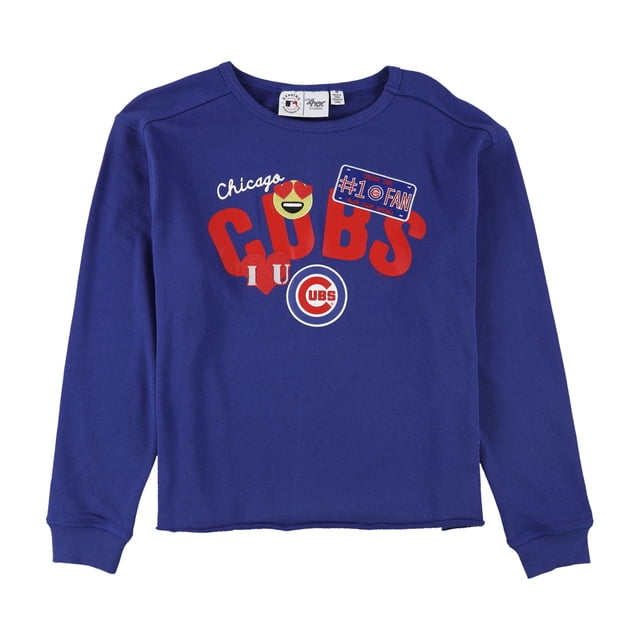 G-III Sports Womens Chicago Cubs Sudadera, Azul, Mediano