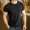 thumbnail image 2 of Sports Lycra Gym Camiseta Ajustada De Manga Corta, 2 of 8