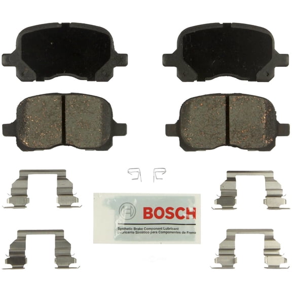 Bosch BE741H Blue Disc Brake Pad Set with Hardware For: Chevrolet Prizm; Toyota Corolla, Front Fits select: 1998-2002 CHEVROLET GEO PRIZM
