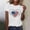 A177 White, variant on Xdegoge 4th of July Ornate Flag Heart Graphic T Shirt for Women Short Sleeve Crewneck Patriotic USA Stars and Stripes Summer Casual Loose Graphic Tees Tops