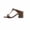 Coffee, variant on DeHolifer Sandals for Women Chunky High Heel Ankle Strap Slingback Square Open Toe Matte Leather Dress Pumps Shoes