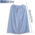 thumbnail image 3 of GOSCHE Bath Wrap Towels for Women - Adjustable Shower Spa Wrap with Home Hotel Bathrobes Nightgown for Sauna Beach Pool Gym Travel - Blue, 3 of 8