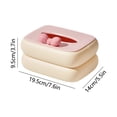 thumbnail image 2 of Dvkptbk plastic tissue box Tissue Box Living Room Napkin Box Desktop Coffee Table Storage Cute Paper Drawer Box, 2 of 6