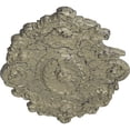 thumbnail image 3 of 30 1/2"W x 20"H x 1 1/2"P Strasbourg Ceiling Medallion, Hand-Painted Castle Stone Crackle, 3 of 4