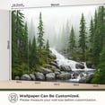 thumbnail image 4 of 69"x98" Wall Mural Peel and Stick Wallpaper Peaceful Forest Stream Green Pines Wall Decor Self Adhesive Removable Wall Stickers for Bedroom Living Room, 4 of 7