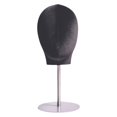 thumbnail image 2 of Toysmith Manikin Head Hat Display Head Display Hair Hats and Hairpieces Metal Base Multipurpose for Headphones Glasses Jewelry Scarves black velvet, 2 of 9