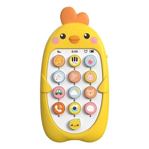 WDOplteas Electrónico para Bebés Juguete Silicona para Regalo (amarillo)