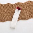 thumbnail image 5 of Warop Women's Knee-High Socks, Christmas Holiday Fashion with Pom Pom, Coral Fleece Thickened Warm, for Fall Winter Season, 5 of 5
