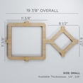 thumbnail image 3 of Ekena Millwork 19 7/8"W x 11 3/8"H x 1/4"T Small Arcadia Decorative Fretwork Wood Wall Panels, Cherry, 3 of 18